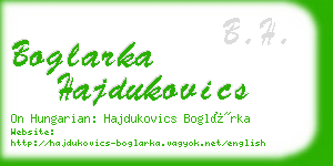 boglarka hajdukovics business card